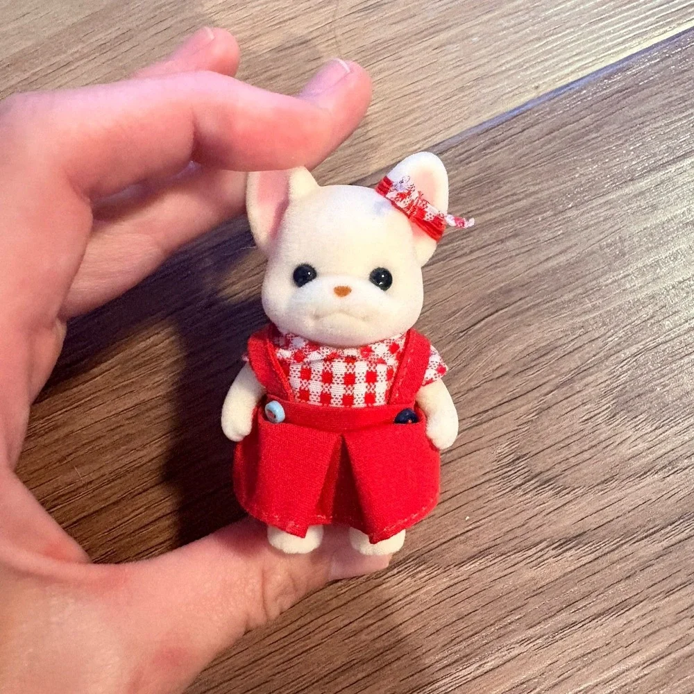 Sylvanian Families Calico Critters French Bulldog Brother Sister Figures